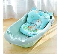 Tapis de Bain Bébé Coussin Baignoire Pliable Nouveau-né Chaise de Bain Etagère Siège de Baignoire Antidérapant Sécurité Coussinet Suspension Bassin Douche Hamac de Bain Réglable Maille pour Enfant