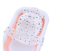 Tapis de Bain Bébé Filet de Bain Nouveau-né Support Sécurité Siège de Baignoire en Maille 3D Nid D'Abeille Nourrisson Réglable Coussin de Bain Douche Antidérapant Hamac Siège de Bain
