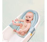 Tapis de Bain Bébé Hamac de Bain en Maille Bébé Bain de Support Nouveau-né Filet de Bain Nourrisson Support Sièges de Bain Réglable Coussin de Baignoire Maille Antidérapant pour Enfant