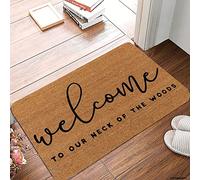 Tapis De Bain Bienvenue dans Notre Coin De Pays Anti-Poussière Paillasson Antidérapant Paillasson Interieur pour Salle De Bain Chambre Couloir 60X40Cm