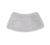 Tapis de Bain Curved Bathroom Mat Toilet Mat Soft and Comfortable Non-Slip Fluffy Floor Mats Absorbent Quick Dry Curved Bath Mat Bathroom Rug(Grey,30cmx70cm)