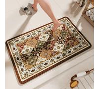 Tapis de Bain de Luxe antidérapant, Extra Doux, ne Peluche Pas, for Une Salle de Bain hygiénique et Propre. Paillasson Lavable en Machine, Absorbant l'eau et à séchage Rapide.(4#,40x60cm/15.7 inx23.6