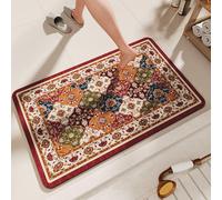 Tapis de Bain de Luxe antidérapant, Extra Doux, ne Peluche Pas, for Une Salle de Bain hygiénique et Propre. Paillasson Lavable en Machine, Absorbant l'eau et à séchage Rapide.(1#,60x90cm/23.6 inx35.4