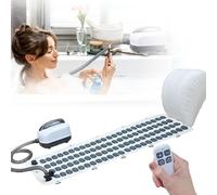 Tapis de bain de massage avec 114 buses à bulles - Machine spa bouillonnante - Coussin gonflable + télécommande - Réglage de la vitesse à 6 vitesses - Massage confortable de tout le corps