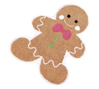 Tapis de Bain de Noël, Paillasson Doux Antidérapant Motif Sapin de Noël/bonhomme en Pain d'épices/bonhomme de Neige, Tapis-brosse Festif de Fête pour Salle de Bain, Cuisine, Salon, Chambre à Coucher