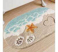 Tapis de bain de plage, produits de bain adaptés aux nourrissons, tapis de plage doux et absorbant, dos antidérapant, idéal pour la décoration de la salle de bain, de la cuisine et de l'entrée, décora