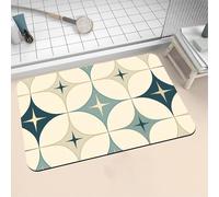 Tapis de Bain Diatomite 120x170cm Grand Tapis de Douche Antidérapant, Super Absorbant, Lavable en Machine, Séchage Rapide, Bath Mat Rug pour Salle de Bain Décoration, Douche, Sol, WC Classic 16-802