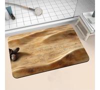 Tapis de Bain Diatomite 160x230cm Grand Tapis de Douche Antidérapant, Super Absorbant, Lavable en Machine, Séchage Rapide, Bath Mat Rug pour Salle de Bain Décoration, Douche, Sol, WC Turtle 16-1198