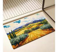 Tapis de Bain Diatomite Antidérapant 50 x 80 cm, Vincent Van Gogh Diatomites Stone Bath Mat, Tapis de Douche Super Absorbant, Lavable, Séchage Rapide, pour Douche, Baignoire, Salon, pastorale D-6685