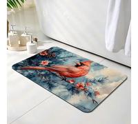 Tapis de Bain Diatomite Antidérapant 70 x 120 cm, Tapis de Douche Super Absorbant, Oiseau Diatomites Stone Bath Mat, Lavable, Séchage Rapide, pour Douche, Baignoire, Salle à Réception, Animal O-6318