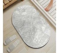 Tapis de Bain Diatomite Séchage Rapide, Grande Tapis de Douche Antidérapant 100x160cm Super Absorbant Bath Mat Doux Microfibre Lavable Rug pour Cuisine, Douche, Baignoire, Décoration WC Classic 3-731