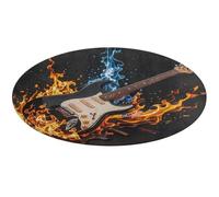 Tapis de bain doux et absorbant et antidérapant, motif guitare électrique, 60 x 60 cm, pour chambre à coucher, salon, décoration d'intérieur