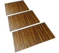 Tapis De Bain En Acacia 3 Pcs
