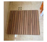Tapis de Bain en Bois, Grand Tapis de Bain surélevé résistant à l'eau, Tapis de Douche antidérapant, Plateforme Robuste de 63 x 119 cm pour Une Utilisation en intérieur, idéal pour l'entrée