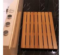 Tapis de Bain en Bois, Tapis de Bain en Bois antidérapant - Planches de Douche Naturelles de Luxe, Accessoire de Salle de Bain écologique et résistant à l'eau - Achetez Maintenant pour Une m