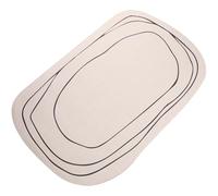 Tapis de Bain en Caoutchouc Absorbant à Séchage Rapide Antidérapant | Entrée et Salle de Bain, Facile à Nettoyer, Style Simple et Élégant, Usage Quotidien