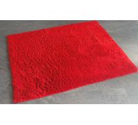 Tapis De Bain En Coton Bio Rouge / Écarlate 55x65cm Sans Latex