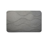Tapis de bain en diatomite à séchage rapide, tapis de pierre, 40 cm/60 cm, tapis géométrique antidérapant, absorbant l'eau, lavable, tapis anti-chute pour toilettes, salle de bain, cuisine
