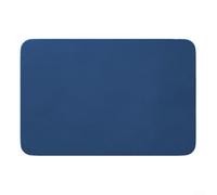 Tapis de bain en diatomite absorbant l'eau avec base antidérapante pour une expérience sûre après la douche 60 x 40 cm (bleu)