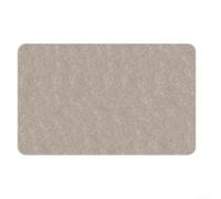 Tapis de bain en diatomite antidérapant à absorption rapide, séchage rapide, antidérapant, pour porte de douche, cuisine, beige, 30 x 80 cm
