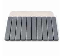 Tapis de Bain en Diatomite ZÉNOA - Pliable à Lamelles, Séchage Rapide, Absorbant Naturel - 60 x 39 cm - Gris