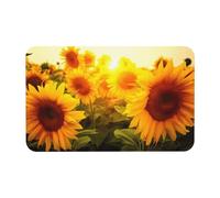 Tapis de bain en forme de tournesol - Tapis de bain absorbant - Tapis de sol de salle de bain - Tapis d'entrée - Tapis de chambre à coucher - Tapis en caoutchouc