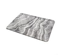 Tapis de bain en microfibre 40 x 60 cm absorbant séchage rapide (gris) | Microfibre ultra douce, sensation agréable pieds nus, taille 40 x 60 cm, idéal pour les carreaux froids, design moderne