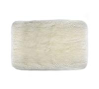 Tapis de bain en microfibre antidérapant rectangulaire blanc L.80 x l.50 cm Fino