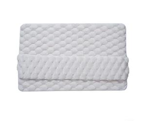 Tapis de bain en peluche à séchage rapide - Lavable et absorbant l'eau - Tapis de bain gris pour sous la porte - Envers antidérapant pour salle de bain/douche/lavabo (blanc)