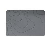 Tapis de bain en pierre - 40 x 60 cm | Tapis de sol en pierre absorbant l'eau, résistant à l'humidité, élimine instantanément l'eau et facile à nettoyer | Tapis magique absorbant | Salle de bain et