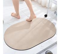 Tapis de Bain en Pierre de diatomite antidérapant antidérapant Anti moisissure en Caoutchouc à séchage Rapide Tapis de Bain Couleur Unie Tapis de Bain diatomées Tapis de Sol Lavable Tapis Absorbant