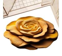 Tapis de bain en terre de diatomée | Tapis de bain en pierre pour salle de bain - Tapis antidérapant à séchage rapide lavable motif floral 40 x 40 cm pour pieds en toute sécurité pour spa, hôtel
