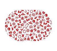 Tapis de bain en terre de diatomées imprimé de Noël, coussin de pied en boue de diatomée, antidérapant, super absorbant, à séchage rapide, tapis de sol naturel facile à utiliser, caoutchouc 15,7 x 2