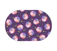 Tapis de bain en terre de diatomées imprimé licorne étoile, coussinet de pied en boue de diatomée, antidérapant, super absorbant, séchage rapide, tapis de sol naturel facile à utiliser, caoutchouc 1