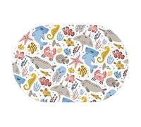 Tapis de bain en terre de diatomées pour animaux marins, boue de diatomées, antidérapant, super absorbant, séchage rapide, tapis de sol naturel facile à nettoyer, caoutchouc 15,7 x 23,6 pouces