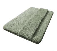 Tapis de bain épais et doux conçu pour absorber rapidement l'humidité tout en glissant dans la salle de bain (vert)