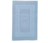 Tapis de Bain éponge 60 x 120 cm Torino Tapis de Salle de Bain Absorbant en Coton, Tapis de Salle de Bain sans antidérapant - Azzurro