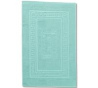 Tapis de Bain éponge 60 x 120 cm Torino Tapis de Salle de Bain Absorbant en Coton, Tapis de Salle de Bain sans antidérapant - Verde Acqua