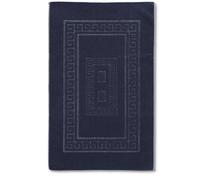 Tapis de Bain éponge 60 x 120 cm Torino Tapis de Salle de Bain Absorbant en Coton, Tapis de Salle de Bain sans antidérapant - BLU Notte