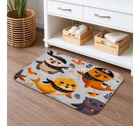 Tapis de bain fantaisiste loutre de pirate, motif dessin animé, séchage rapide, antidérapant, tapis de sol lavable en mousse à mémoire de forme pour salle de bain et toilettes, 50,8 x 81,3 cm