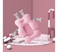 Tapis de Bain Flottant pour Bébé Nouveau-né Coussin de Baignoire Antidérapant Support Siège de Bain Confortable Oreiller de Bain Hamac de Douche Réglable pour Nourrisson 0-12 Mois Cadeau de Baptême