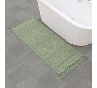 Tapis de bain French Connection Nellore Fringe 24 x 64 po, vert sauge