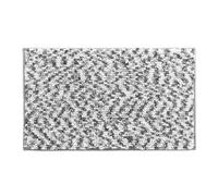 Douceur d'Intérieur Tapis de bain Friza Microfibre tricolore 45 x 75 cm Blanc/Gris