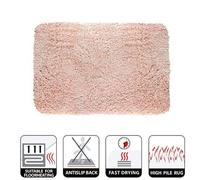 Tapis de bain - Microfibre - Antidérapant - HIGHLAND - 55x65cm - Rose Clair SPIRELLA