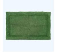 Tapis de bain - HOMESCAPES - 70 x 120 cm - Vert bouteille - 100% coton - Ultra doux et absorbant