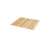 Tapis de bain HWC-E73, tapis antidérapant, bambou, 60x50cm