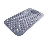 Tapis de bain hygiénique antidérapant avec options de drainage et de relaxation efficaces (gris)