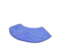 Tapis De Bain Incurvé Tapis de Bain en Mousse à mémoire de Forme, antidérapant, séchage Rapide, 100 x 30/100 x 40 cm(Blue,100x30cm)