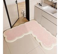 Tapis De Bain Irrégulier, Paillasson Et Tapis pour Animal, Tapis De Salle De Bain Lavable Et Original(Pink,70x70x45cm)