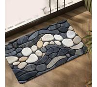 Tapis de bain lavable en diatomite pour sol de salle de bain absorbe l'eau rapidement et sèche en peu de temps avec dos stable (50 x 80 cm 2)